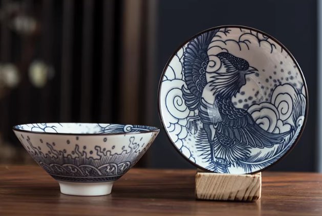 Пиала Танцующий феникс